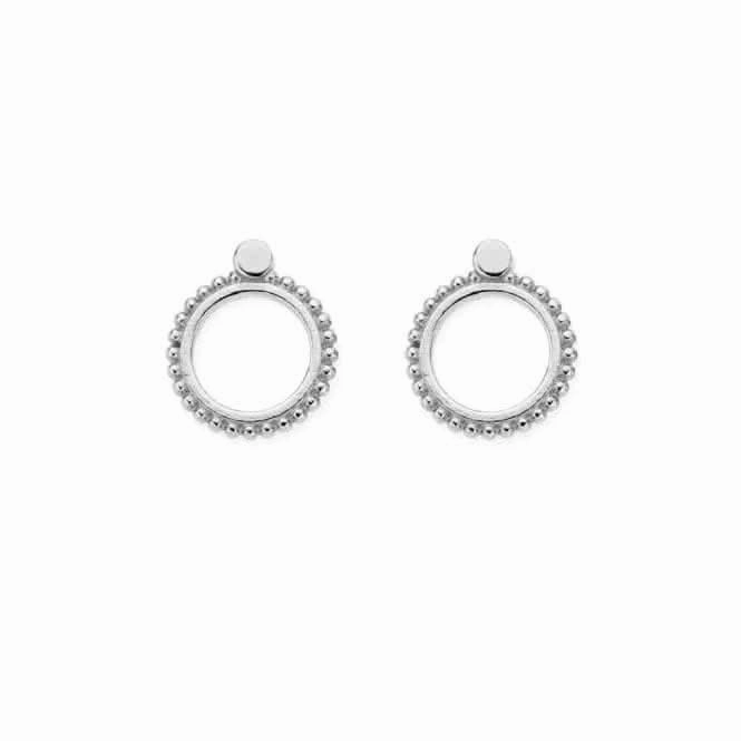 Silver New Moon Stud Earrings SEST3390