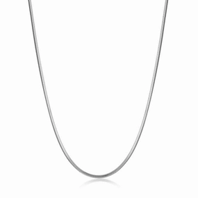 Silver Snake Chain Necklace N038-01H