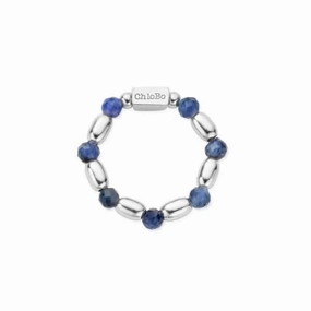 Silver Sparkle Sodalite Ring