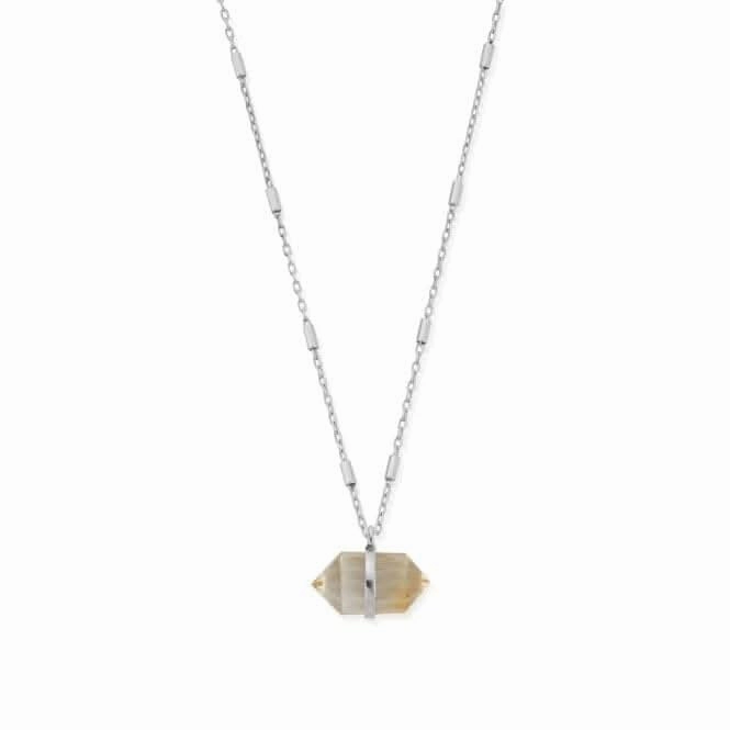 Sky Goddess Citrine Double Point Necklace SNCC3193