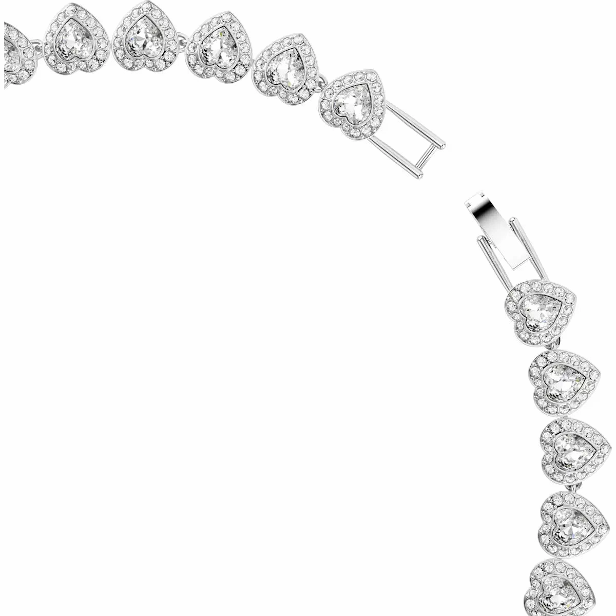 SS25 Capsule: Angelic Pave Heart CRY/RHS Tennis Necklace