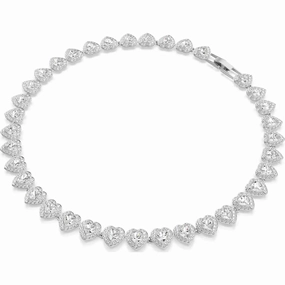 SS25 Capsule: Angelic Pave Heart CRY/RHS Tennis Necklace