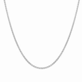 Sterling Silver 18 Inch Large Spiga Chain D