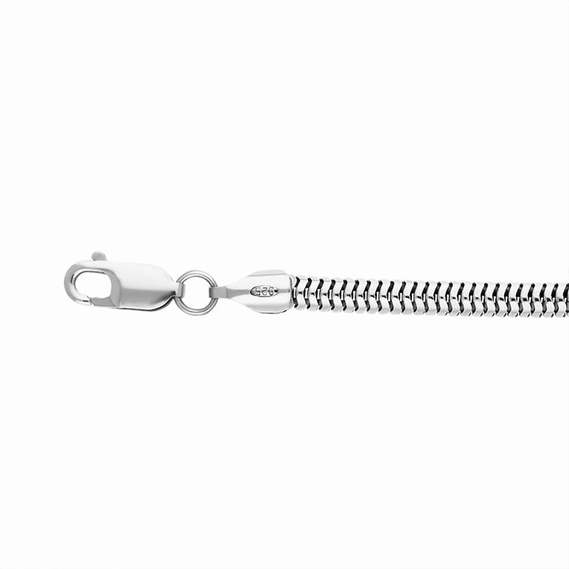 Sterling Silver 18 Inch Rounded Snake Chain