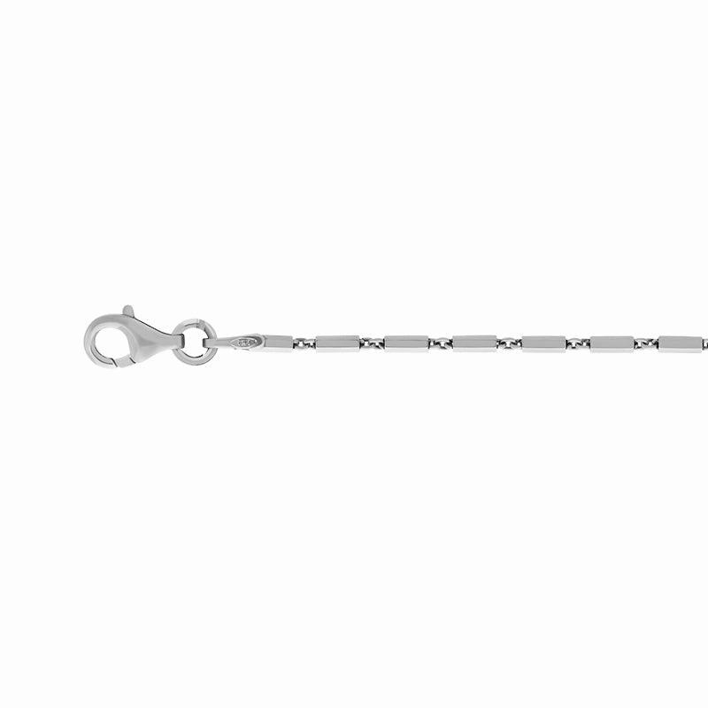 Sterling Silver 20 Inch Octagonal Cylinder Link Chain