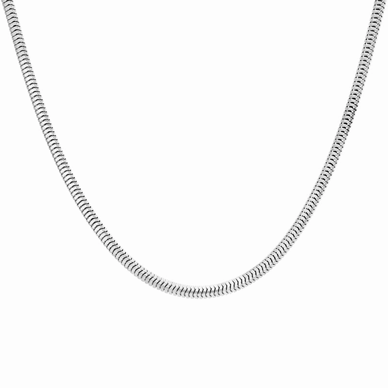 Sterling Silver 20 Inch Squared Snake Chain