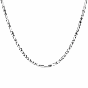 Sterling Silver 20 Inch Squared Snake Chain
