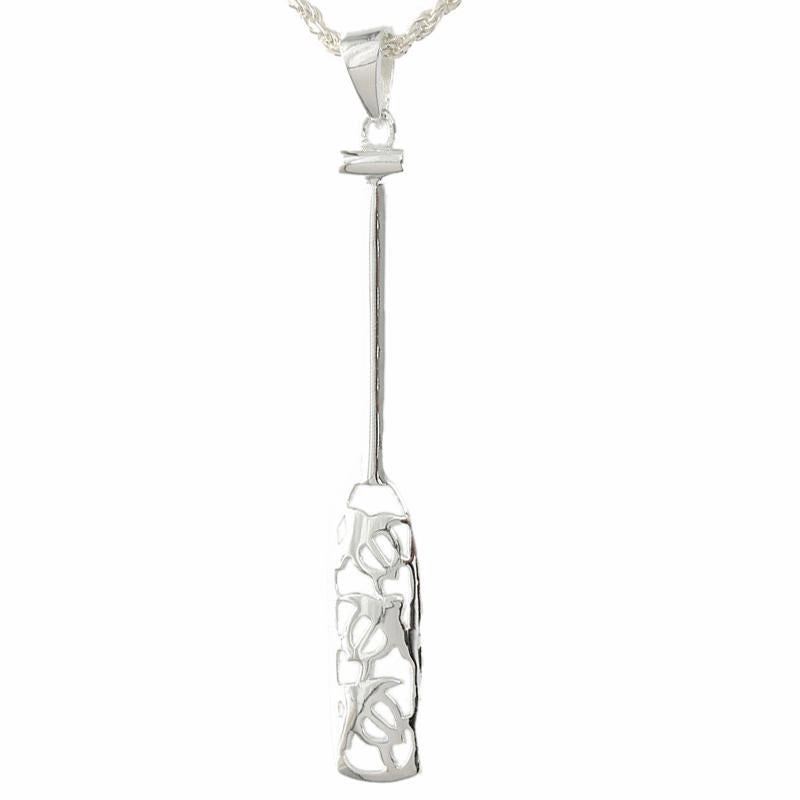 Sterling Silver 3 Honu (Hawaiian Turtle) Paddle Pendant (Chain Sold Separately)