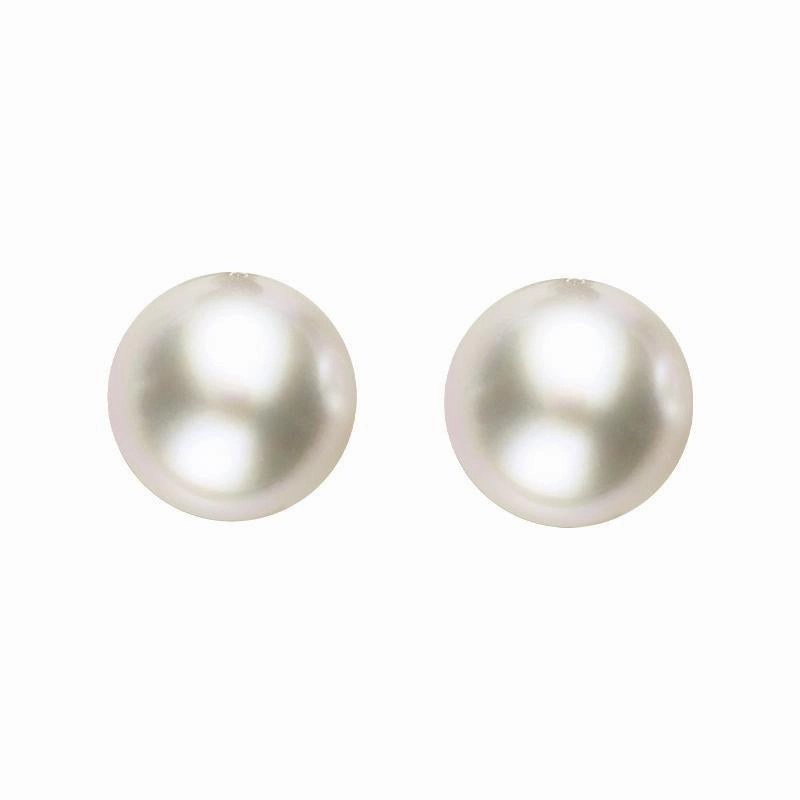 Sterling Silver 5mm White Freshwater Pearl Stud Earrings