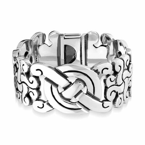 Sterling Silver Armour Style Bracelet