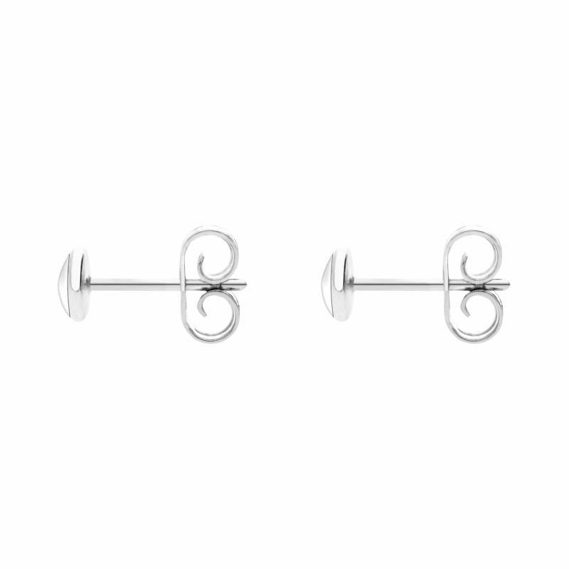 Sterling Silver Bauxite 4mm Classic Small Round Stud Earrings