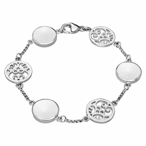 Sterling Silver Bauxite Flore Filigree Bracelet