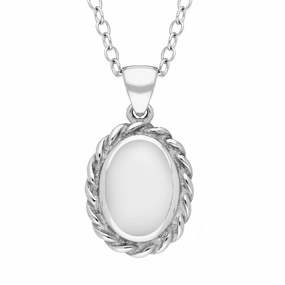 Sterling Silver Bauxite Heavy Rope Necklace