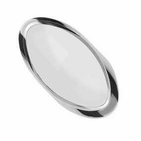 Sterling Silver Bauxite Large Oval Statement Ring