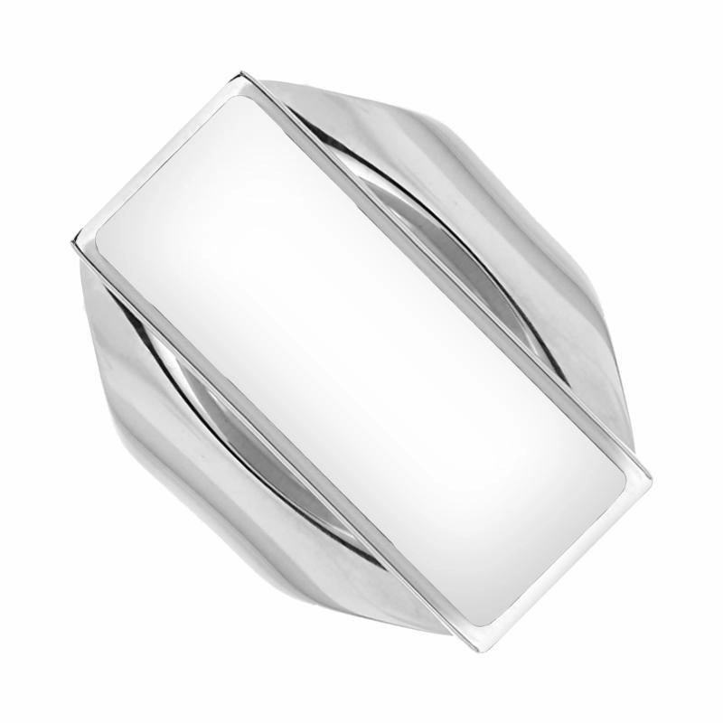 Sterling Silver Bauxite Medium Oblong Ring