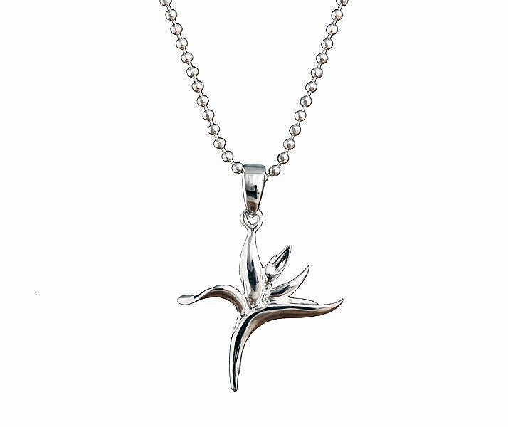 Sterling Silver Bird of Paradise Pendant (Chain Sold Separately)