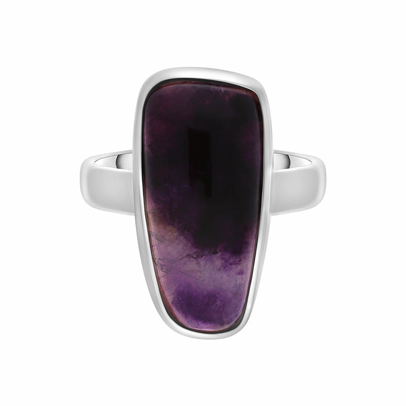 Sterling Silver Blue John Abstract Doublet Ring