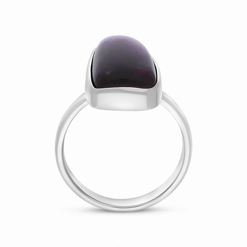 Sterling Silver Blue John Abstract Doublet Ring