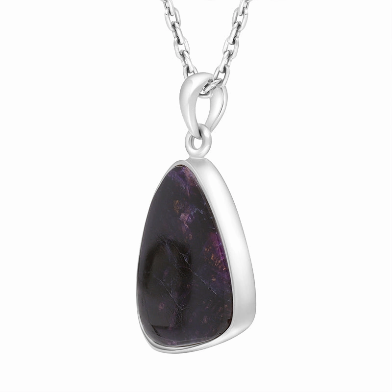 Sterling Silver Blue John Abstract Necklace D