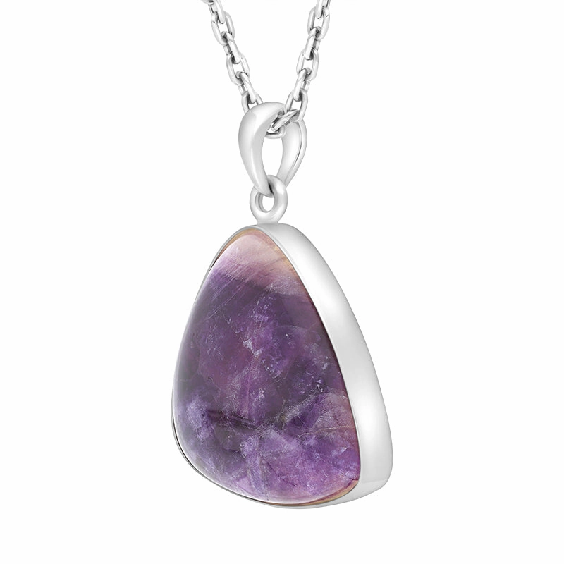 Sterling Silver Blue John Abstract Necklace D