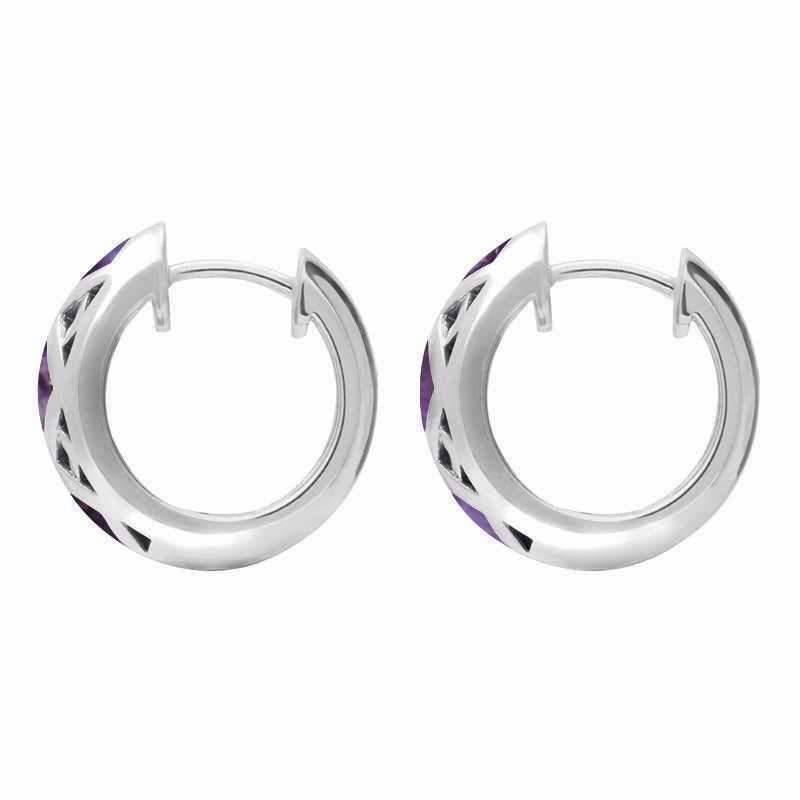 Sterling Silver Blue John Curved Crossover Two Piece Set