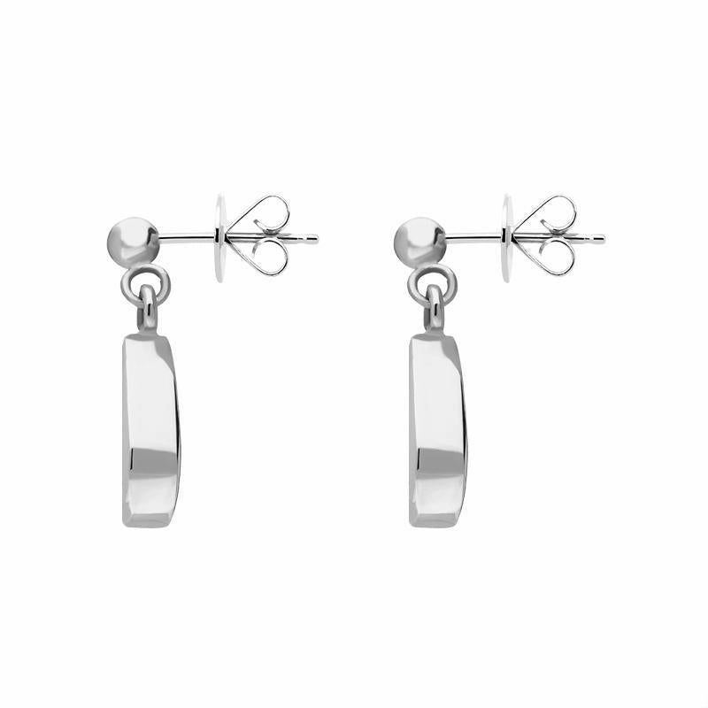 Sterling Silver Blue John Dinky Pear Drop Earrings