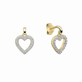Sterling Silver Clear Cubic Zirconia Earrings E6398