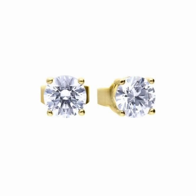Sterling Silver Clear Cubic Zirconia Earrings E6400