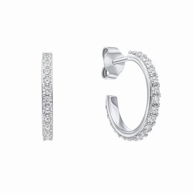 Sterling Silver Clear Cubic Zirconia Earrings E6406