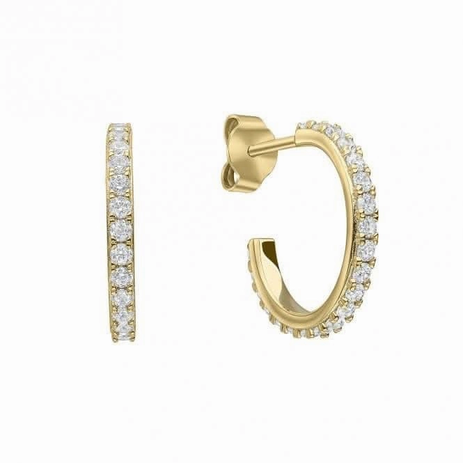 Sterling Silver Clear Cubic Zirconia Earrings E6407