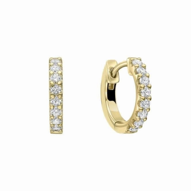 Sterling Silver Clear Cubic Zirconia Earrings E6412