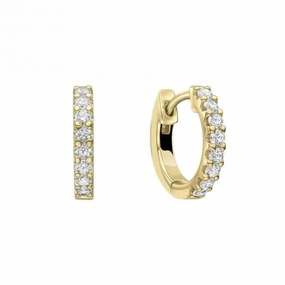 Sterling Silver Clear Cubic Zirconia Earrings E6412