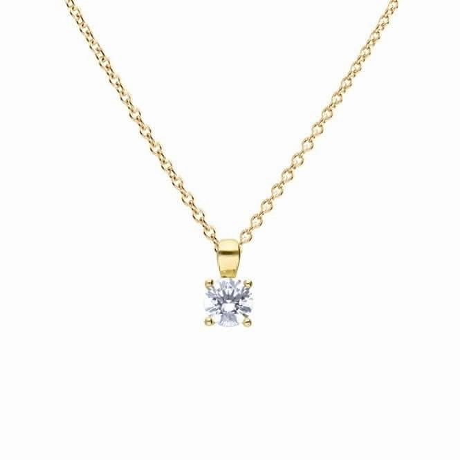 Sterling Silver Clear Cubic Zirconia Pendant P5394