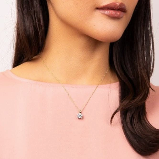 Sterling Silver Clear Cubic Zirconia Pendant P5396