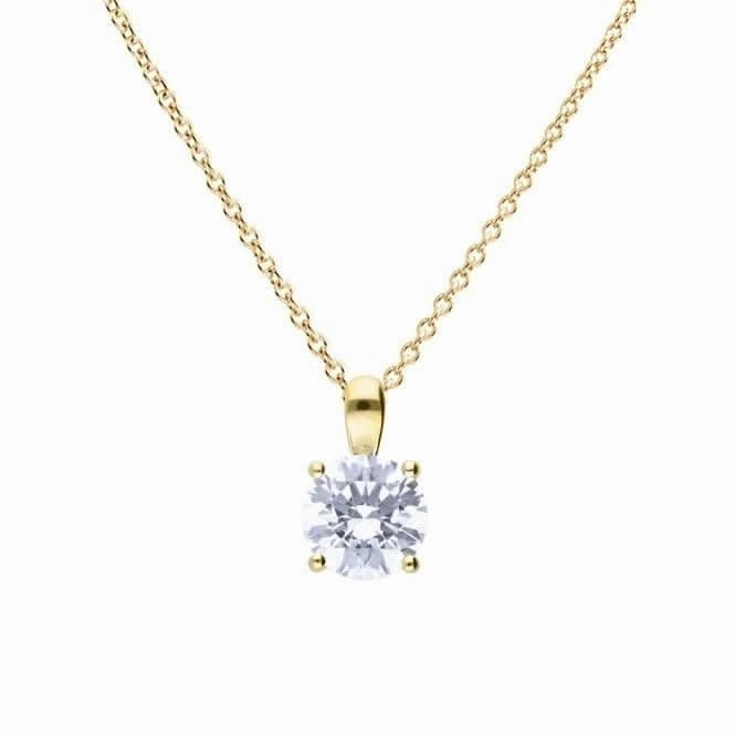 Sterling Silver Clear Cubic Zirconia Pendant P5396