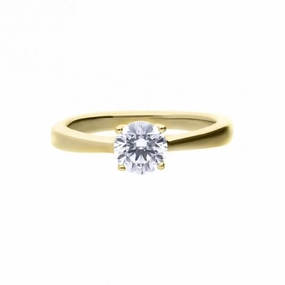 Sterling Silver Clear Cubic Zirconia Ring R3867