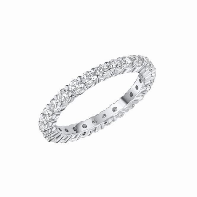 Sterling Silver Clear Cubic Zirconia Ring R3869