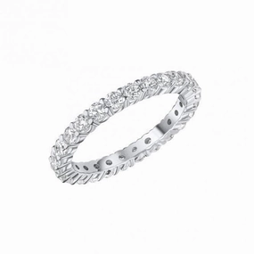 Sterling Silver Clear Cubic Zirconia Ring R3869