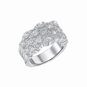 Sterling Silver Clear Cubic Zirconia Ring R3873