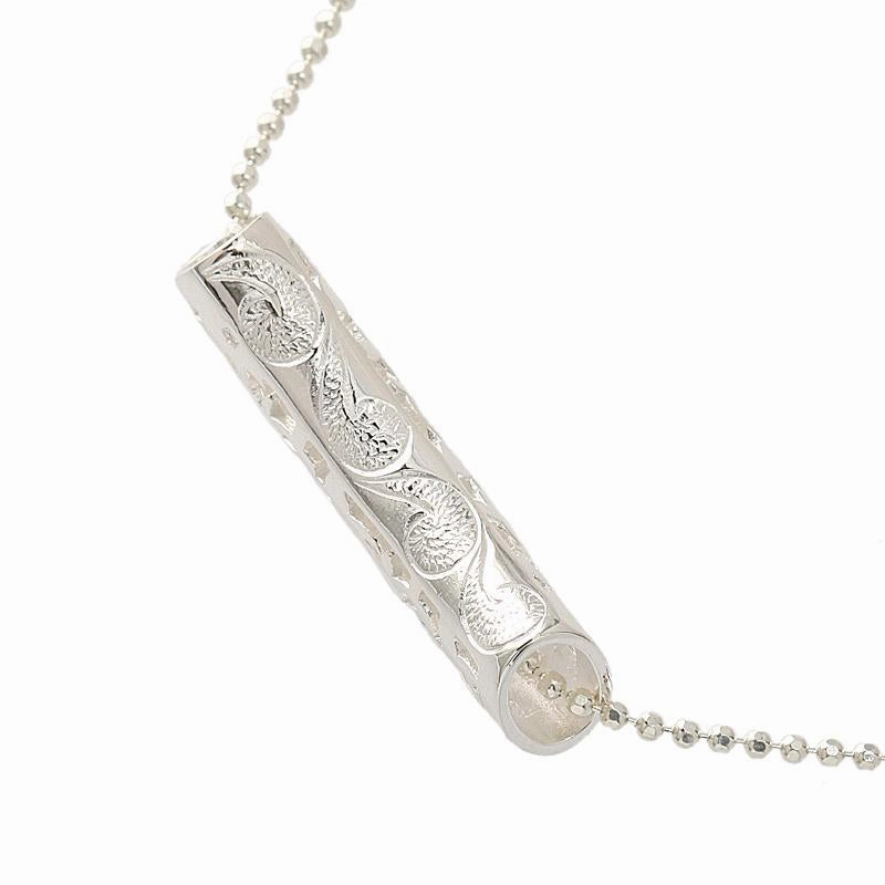 Sterling Silver Cut Out 5 Honu (Hawaiian Turtle) Tube Slider Pendant (Chain Sold Separately)