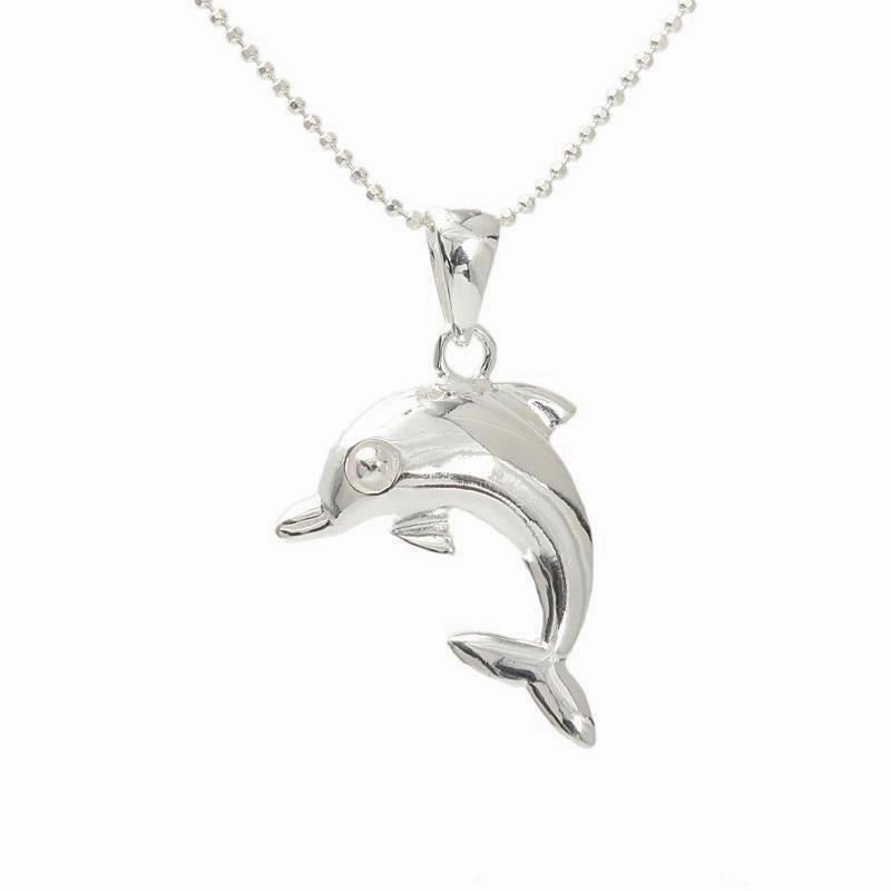 Sterling Silver Dolphin Pendant (S/M) (Chain Sold Separately)
