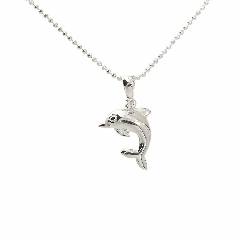 Sterling Silver Dolphin Pendant (S/M) (Chain Sold Separately)