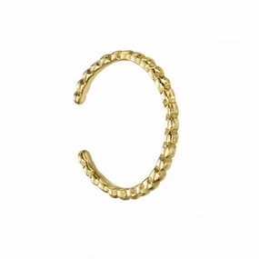 Sterling Silver Gold Plated Ball Toe Ring R3743