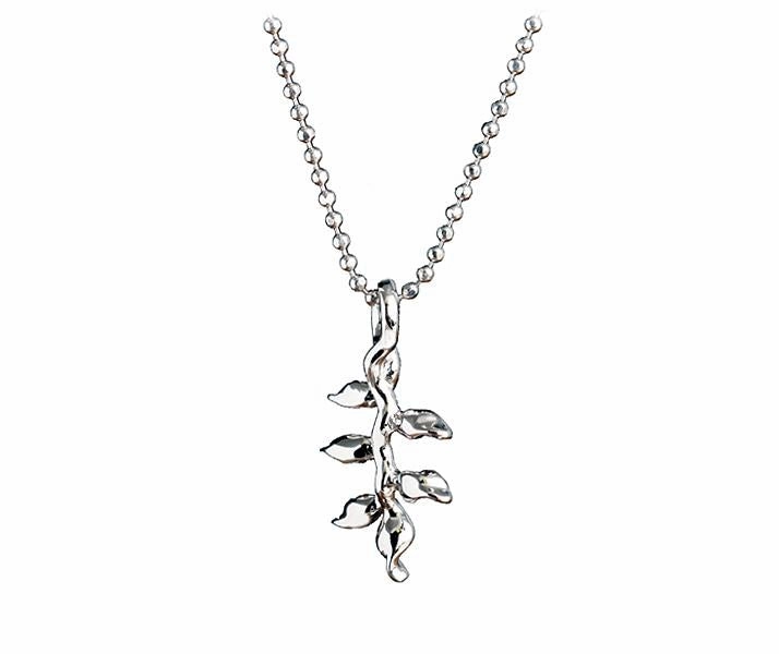 Sterling Silver Haliconia Pendant (Chain Sold Separately)