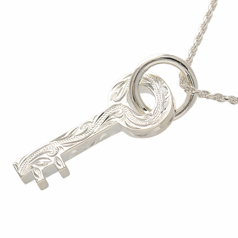 Sterling Silver Hawaiian Scroll Key Pendant (Chain Sold Separately)