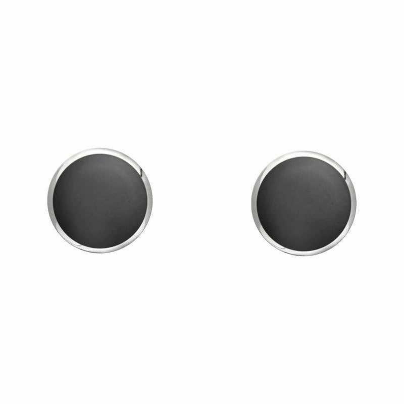 Sterling Silver Hematite 4mm Classic Small Round Stud Earrings