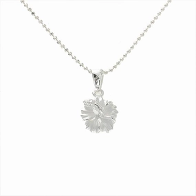 Sterling Silver Hibiscus Pendant (XS/M/L) (Chain Sold Separately)