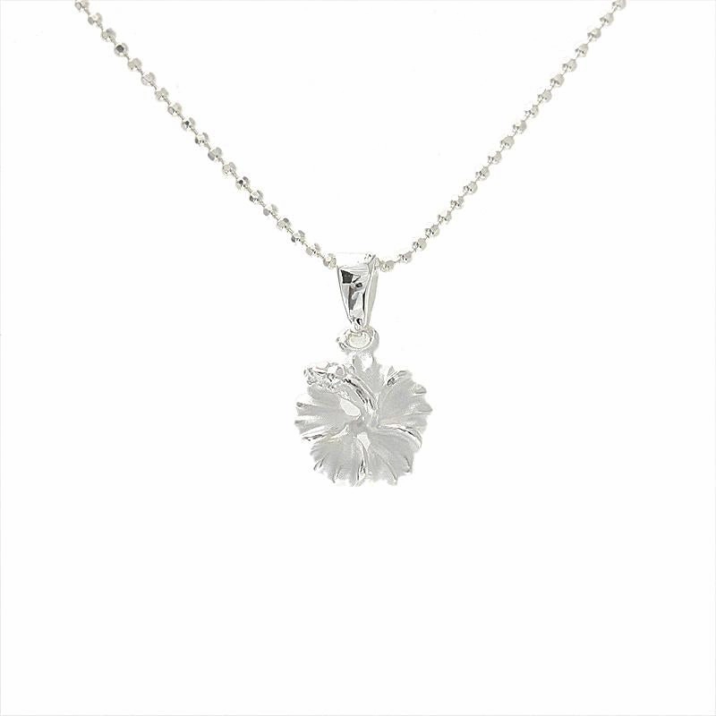 Sterling Silver Hibiscus Pendant (XS/M/L) (Chain Sold Separately)