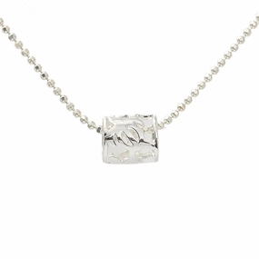 Sterling Silver Honu (Hawaiian Turtle) Barrel Pendant (Chain Sold Separately)