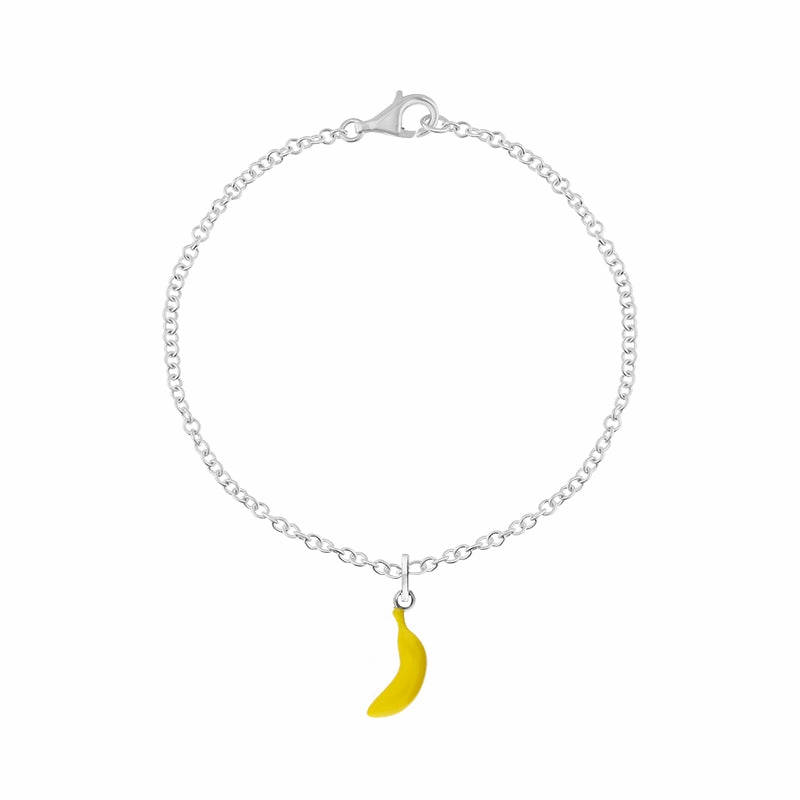 Sterling Silver House & Garden Yellow Banana Chain Bracelet D